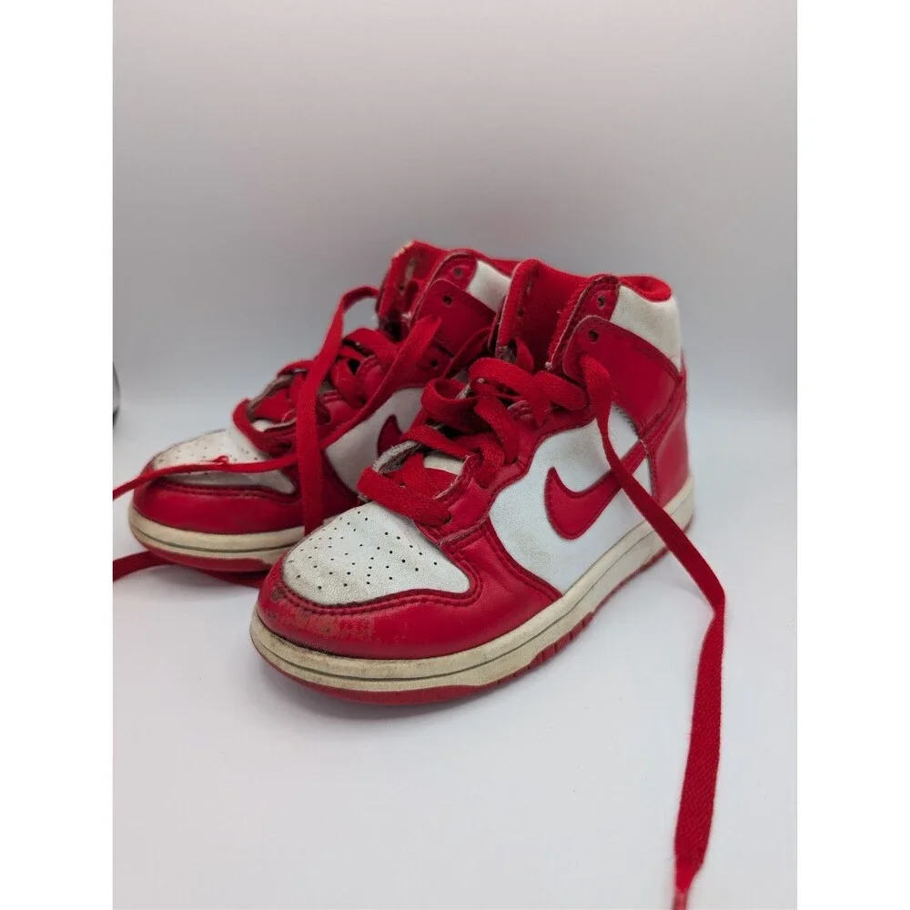 Nike Dunk High GS St Johns University Red White Sneaker Kids Size 11C Play Wear
